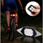 Krachtig achterlicht LED met geïntegreerde richtingaanwijzers voor fietsers - usb oplaadbaar- IPX 2